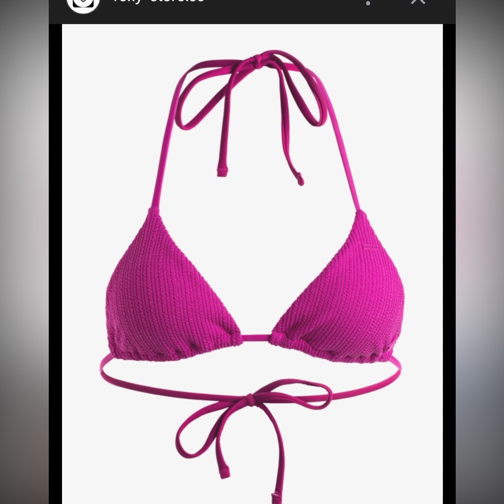 Roxy Beach Classics Athletic Triangle Bikini Top